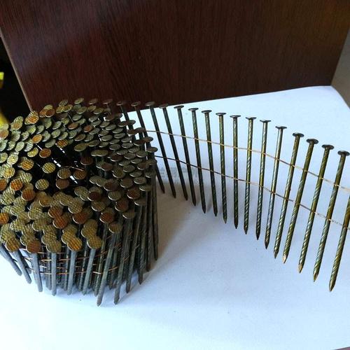 脚墩木托盘包装箱气动卷钉子镀锌厂家批发-大悟卷钢钉